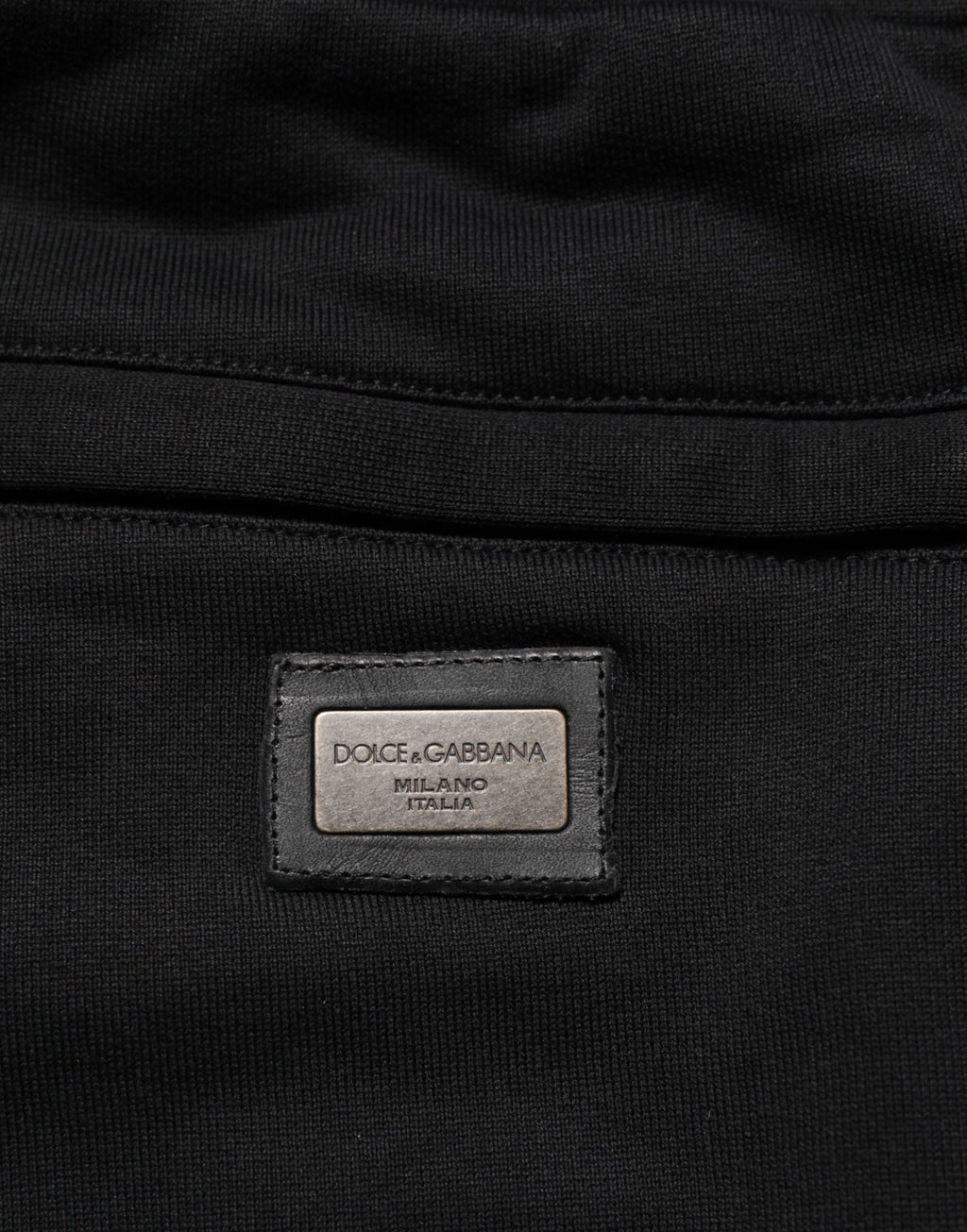 Dolce & Gabbana Schwarze Baumwoll-Jogger-Sweatpants Hosenhosen