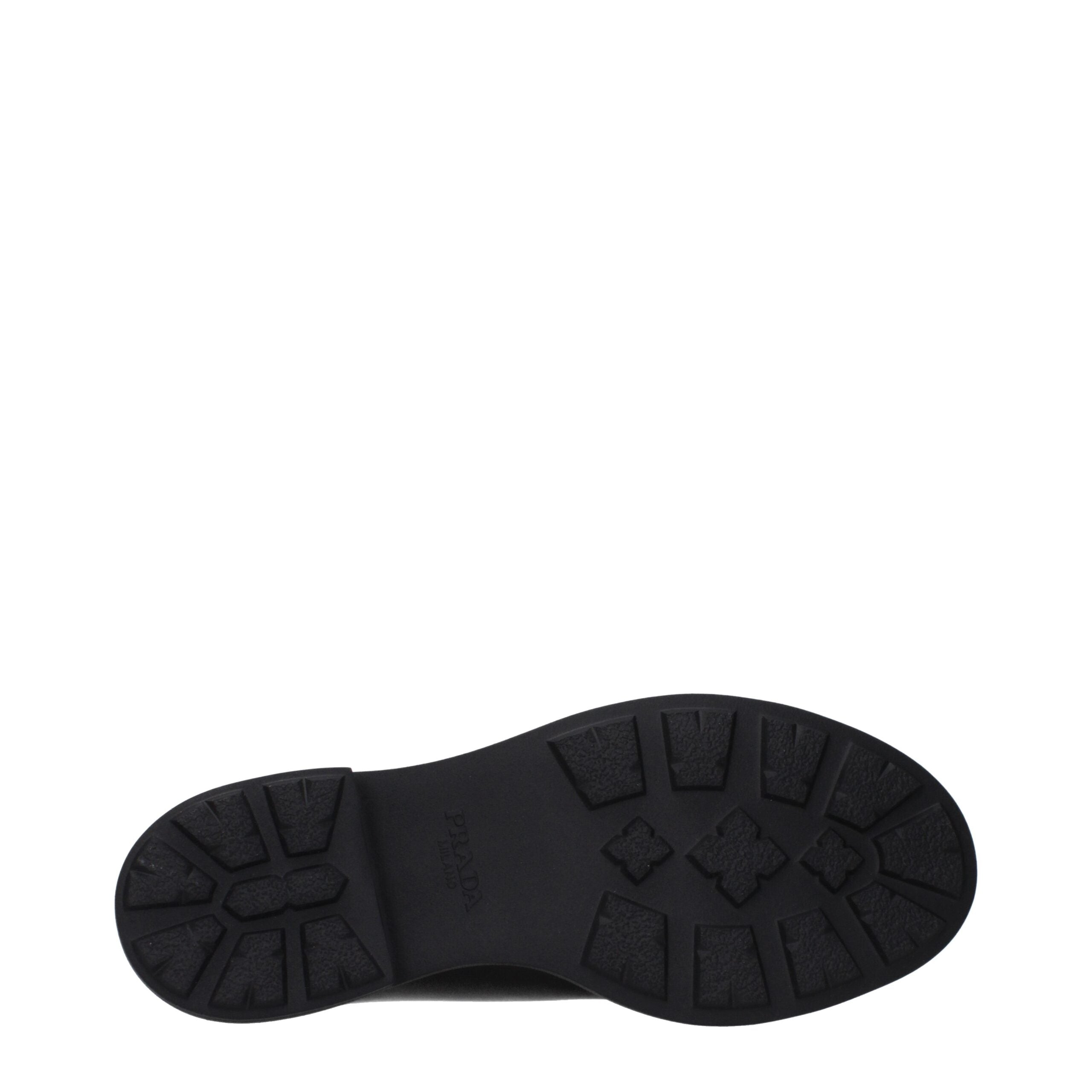 Prada Schwarze Leder Oxfords und Derbies