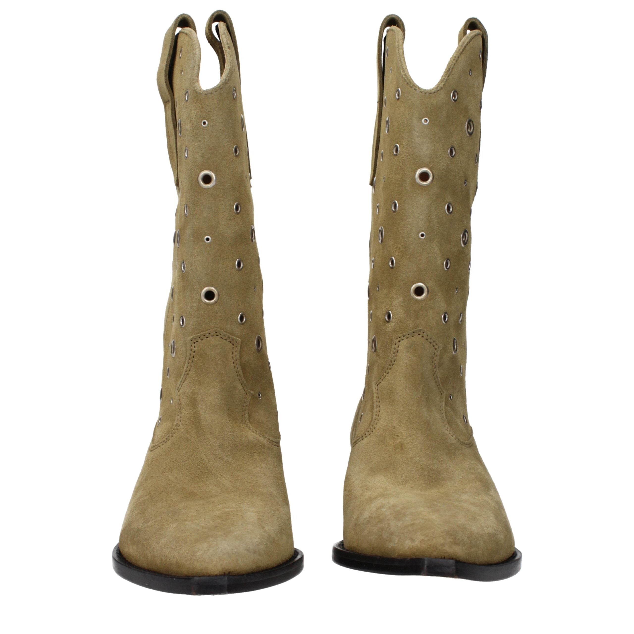 Isabel Marant Beige Lederstiefeletten