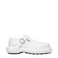 Jil Sander Weiße Leder Slipper