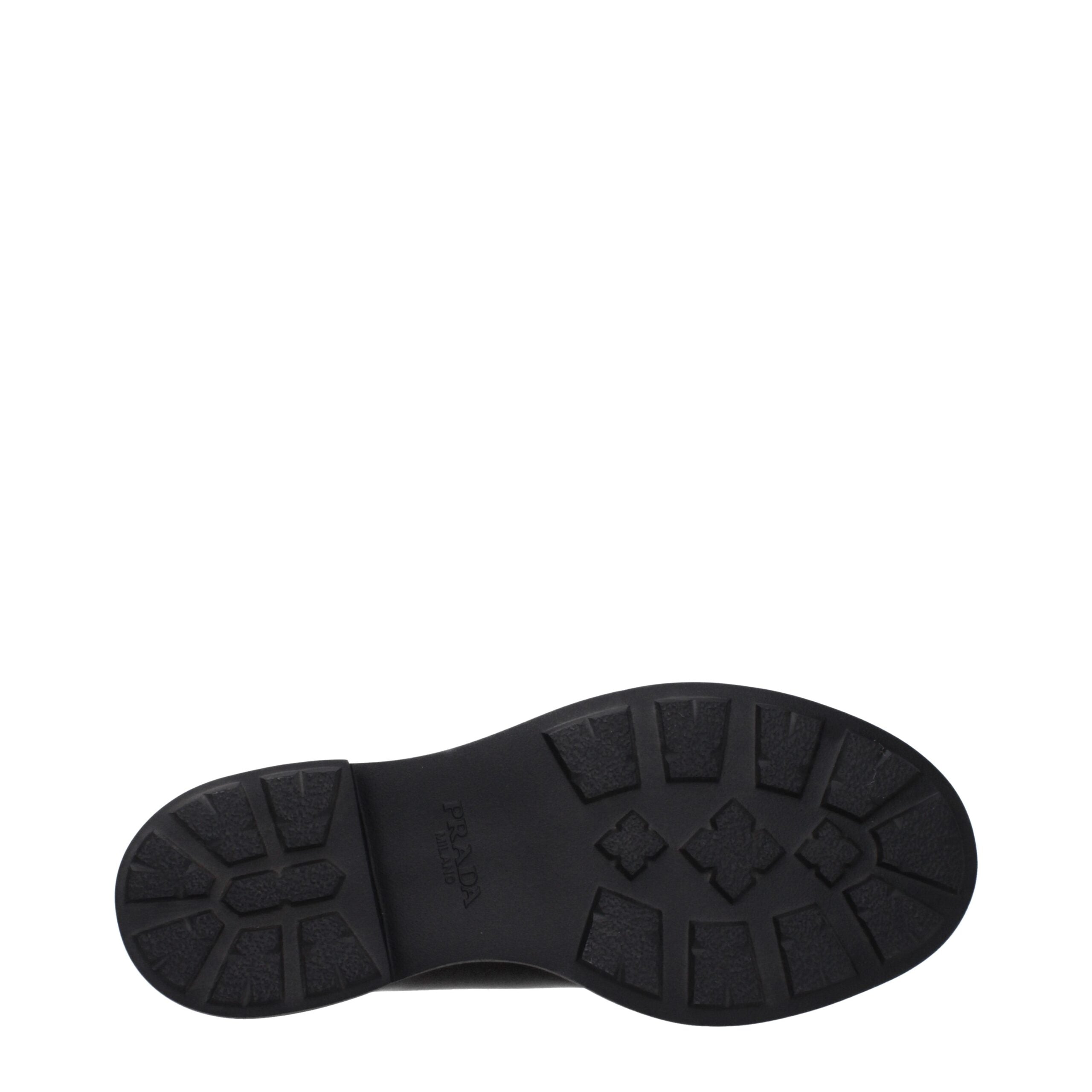 Prada Schwarze Leder Oxfords und Derbies