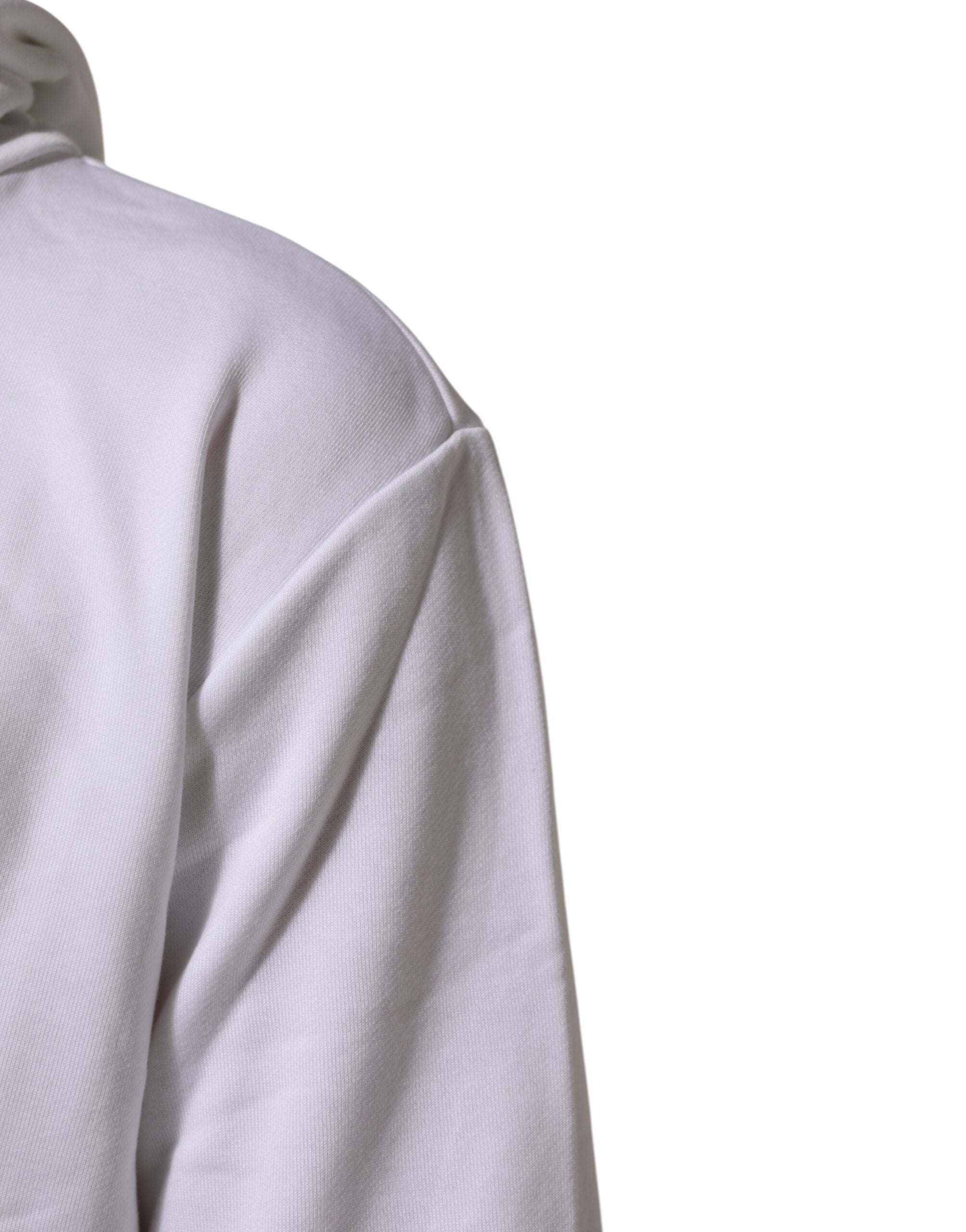 Dolce & Gabbana Weißes Sacred Heart Sweatshirt mit Kapuze Pullover