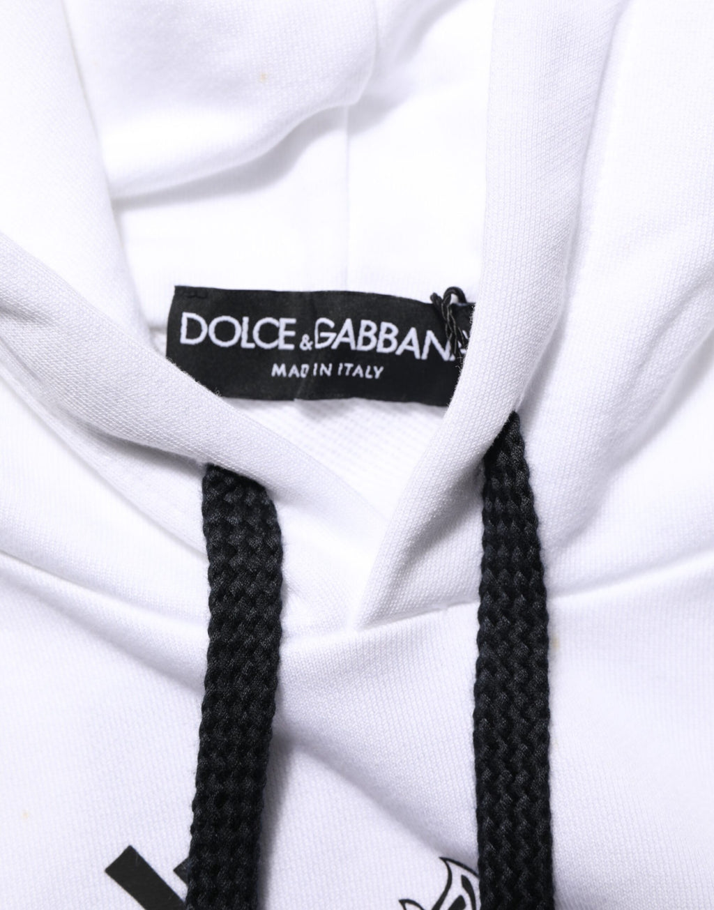 Dolce & Gabbana Weißes Sacred Heart Sweatshirt mit Kapuze Pullover