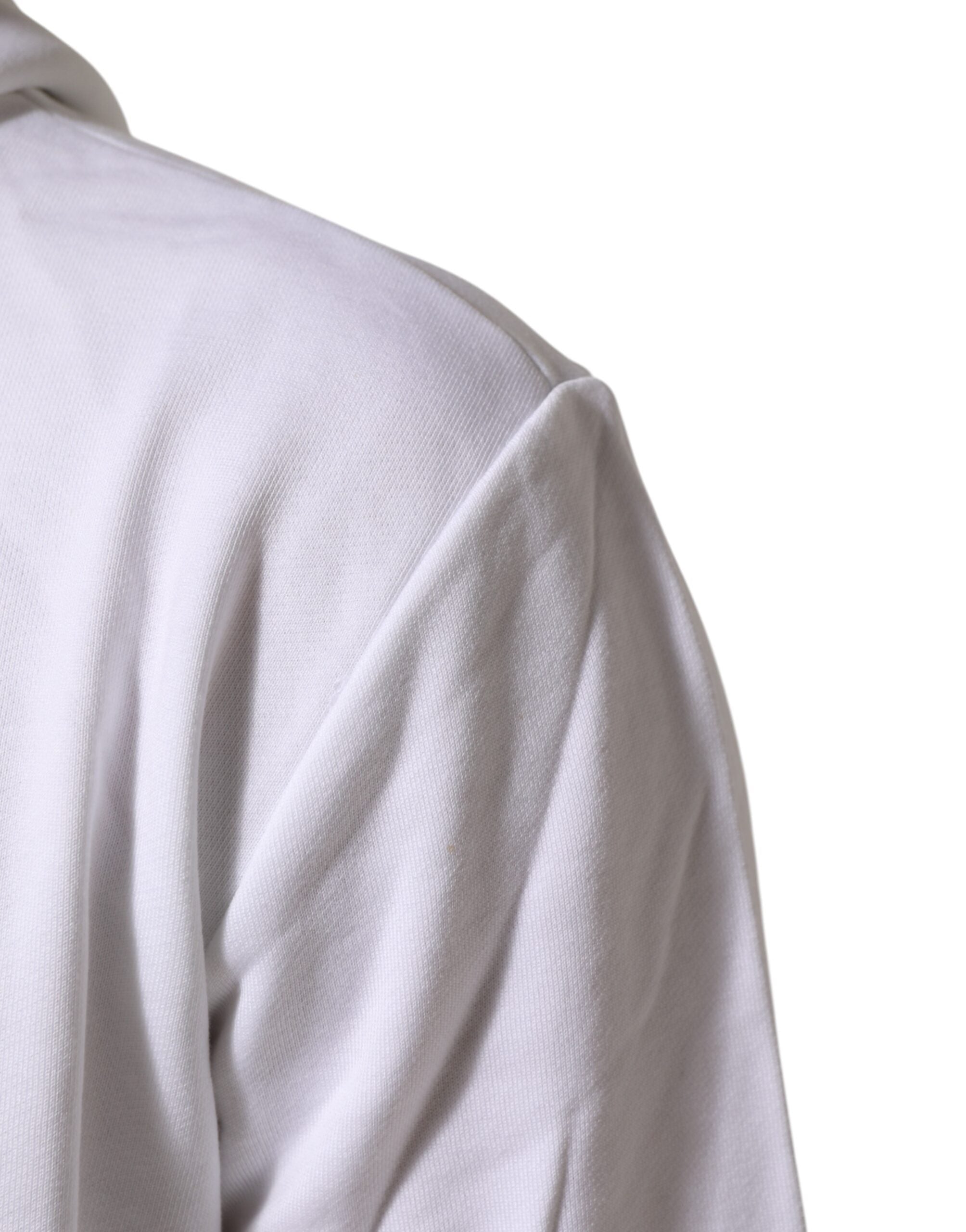 Dolce & Gabbana Weißes Sacred Heart Sweatshirt mit Kapuze Pullover