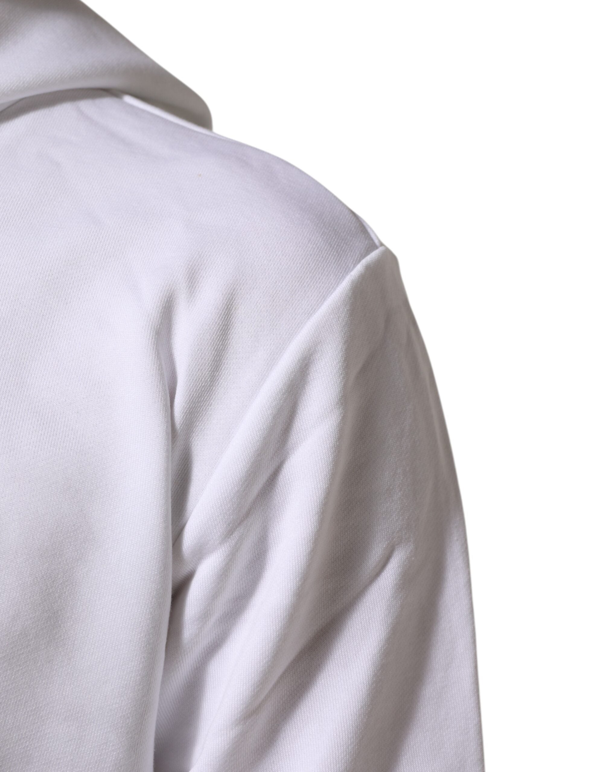 Dolce & Gabbana Weißes Sacred Heart Sweatshirt mit Kapuze Pullover