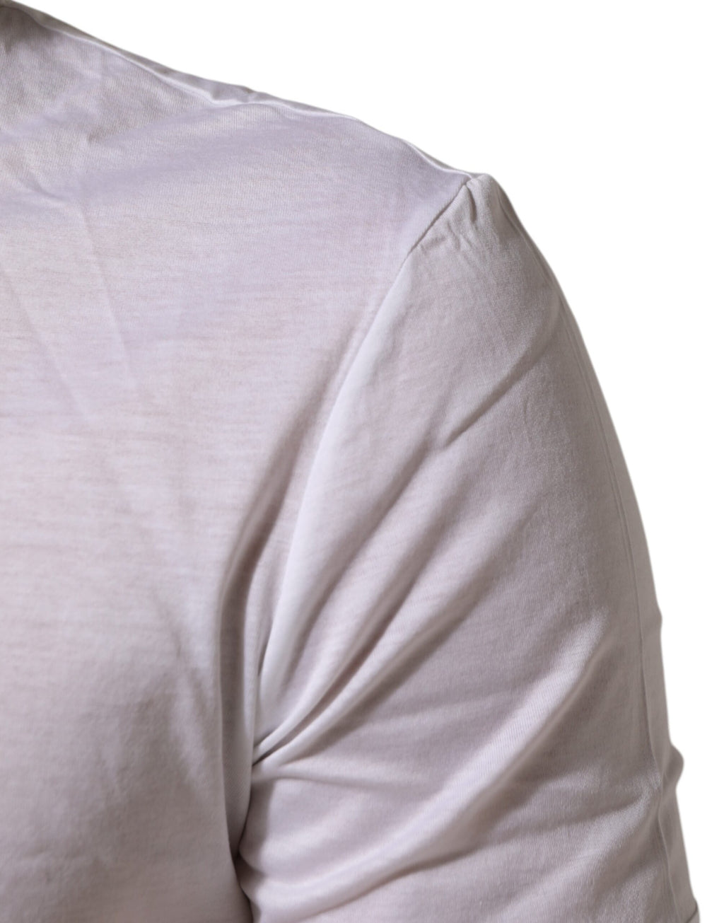 Dolce & Gabbana Weißes Baumwoll-T-Shirt mit Rundhalsausschnitt und Unterwäsche