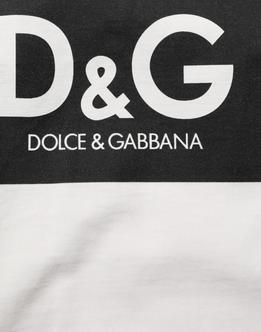 Dolce & Gabbana Weißes T-Shirt mit Rundhalsausschnitt und Logodruck aus Baumwolle für Männer