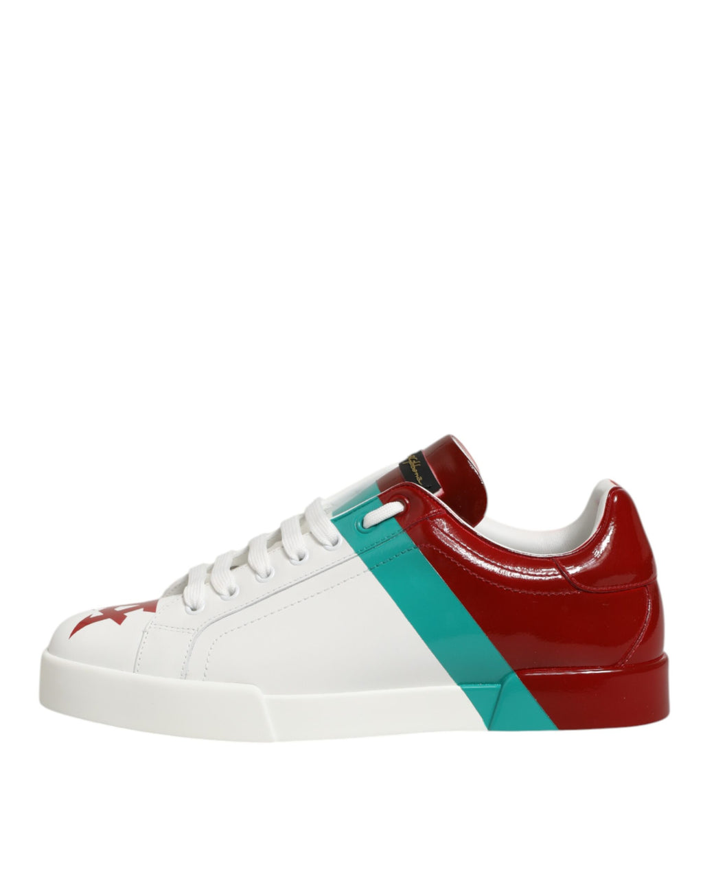Dolce & Gabbana Multicolor Leder Logo Low Top Sneakers Schuhe