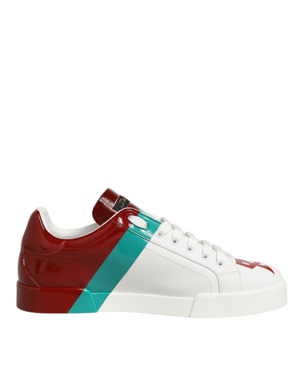 Dolce & Gabbana Multicolor Leder Logo Low Top Sneakers Schuhe