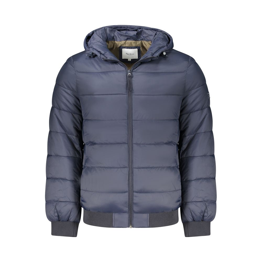Pepe Jeans Blaue Polyamid-Jacken &amp