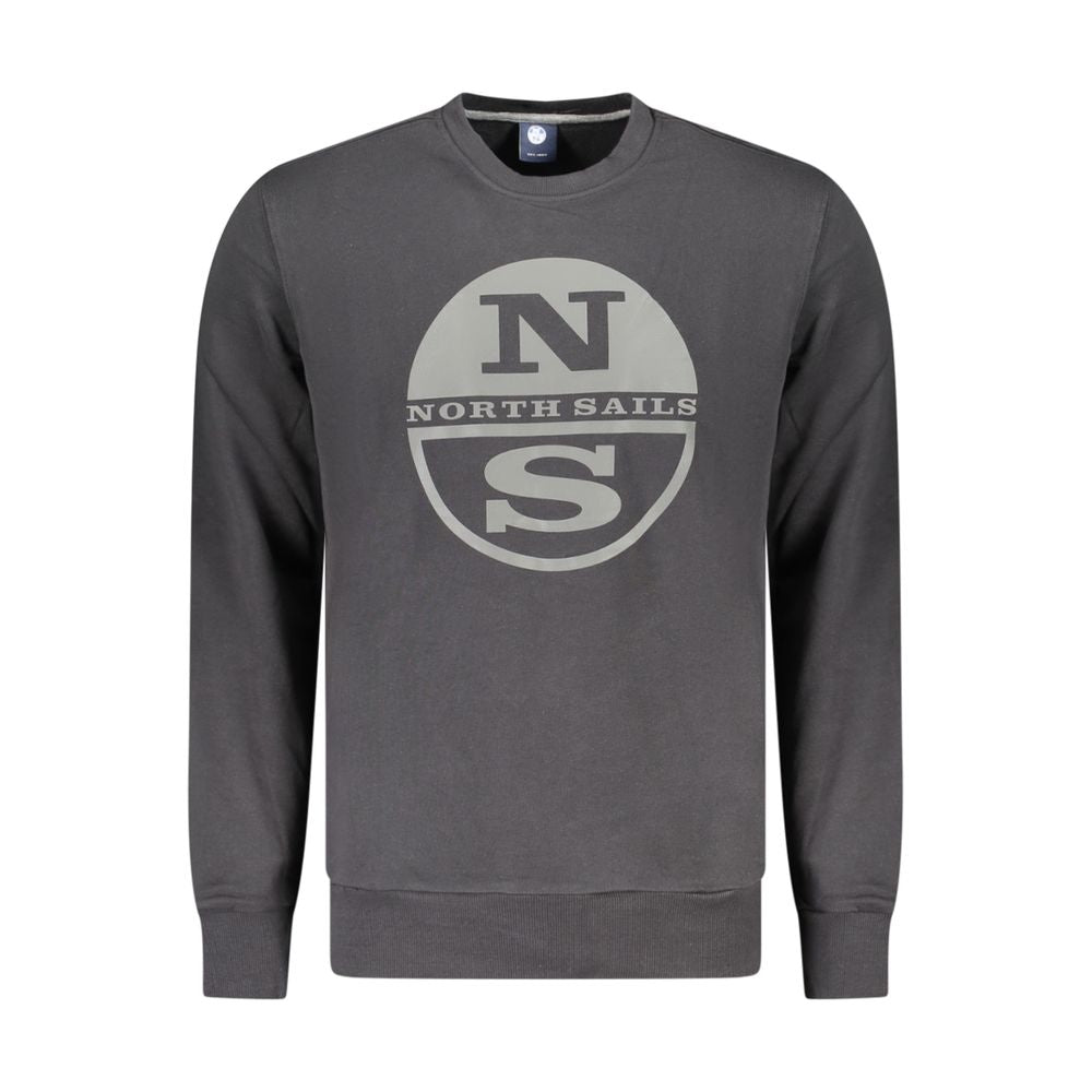 North Sails Schwarzes Baumwoll-Sweatshirt