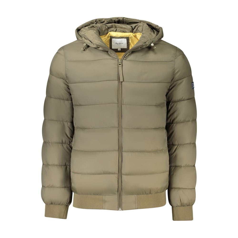 Pepe Jeans Braune Polyamid-Jacken &amp