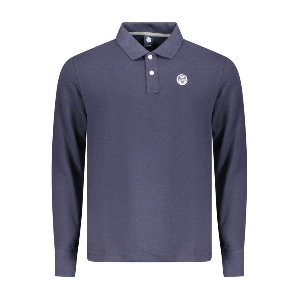North Sails Blaues Baumwoll-Poloshirt