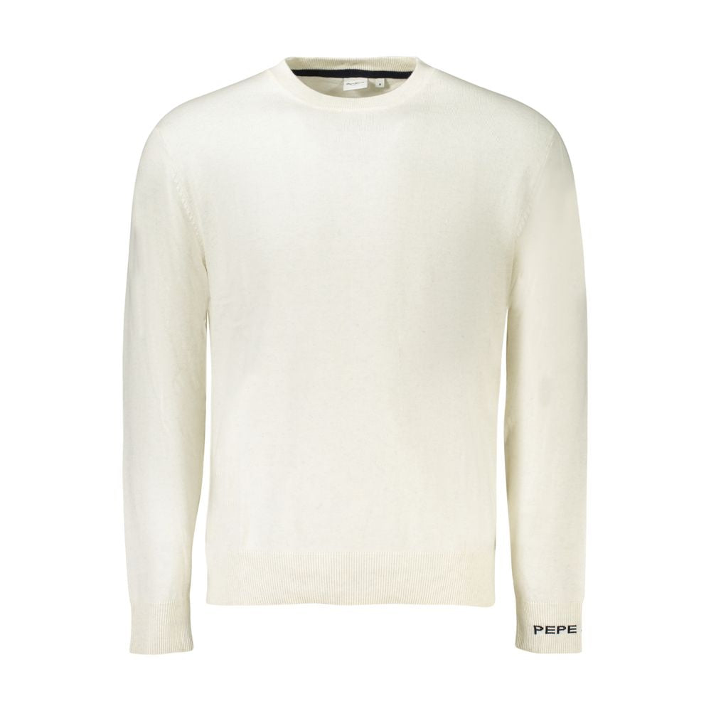 Pepe Jeans Weißer Baumwollpullover