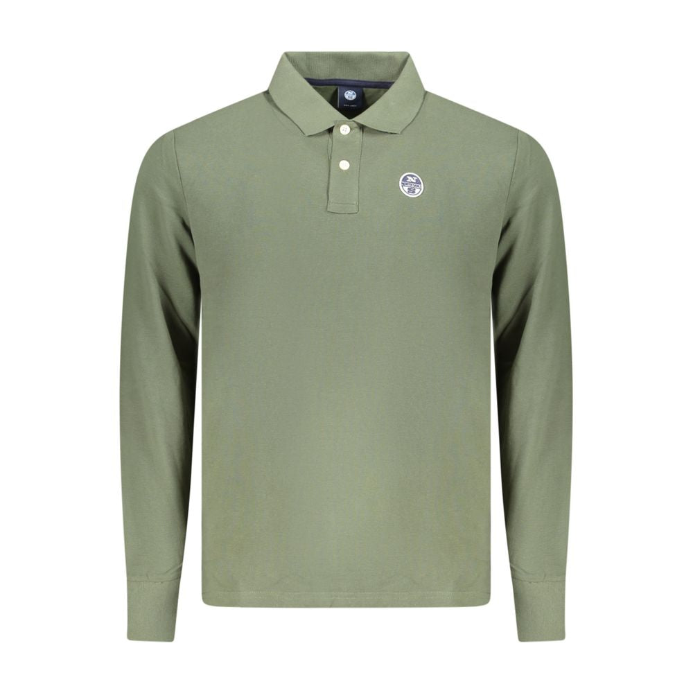 North Sails Grünes Baumwoll-Poloshirt