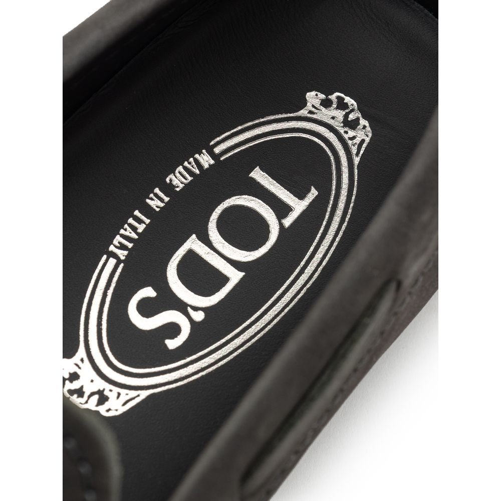 Tod's Grauer Nubukleder Mokassin