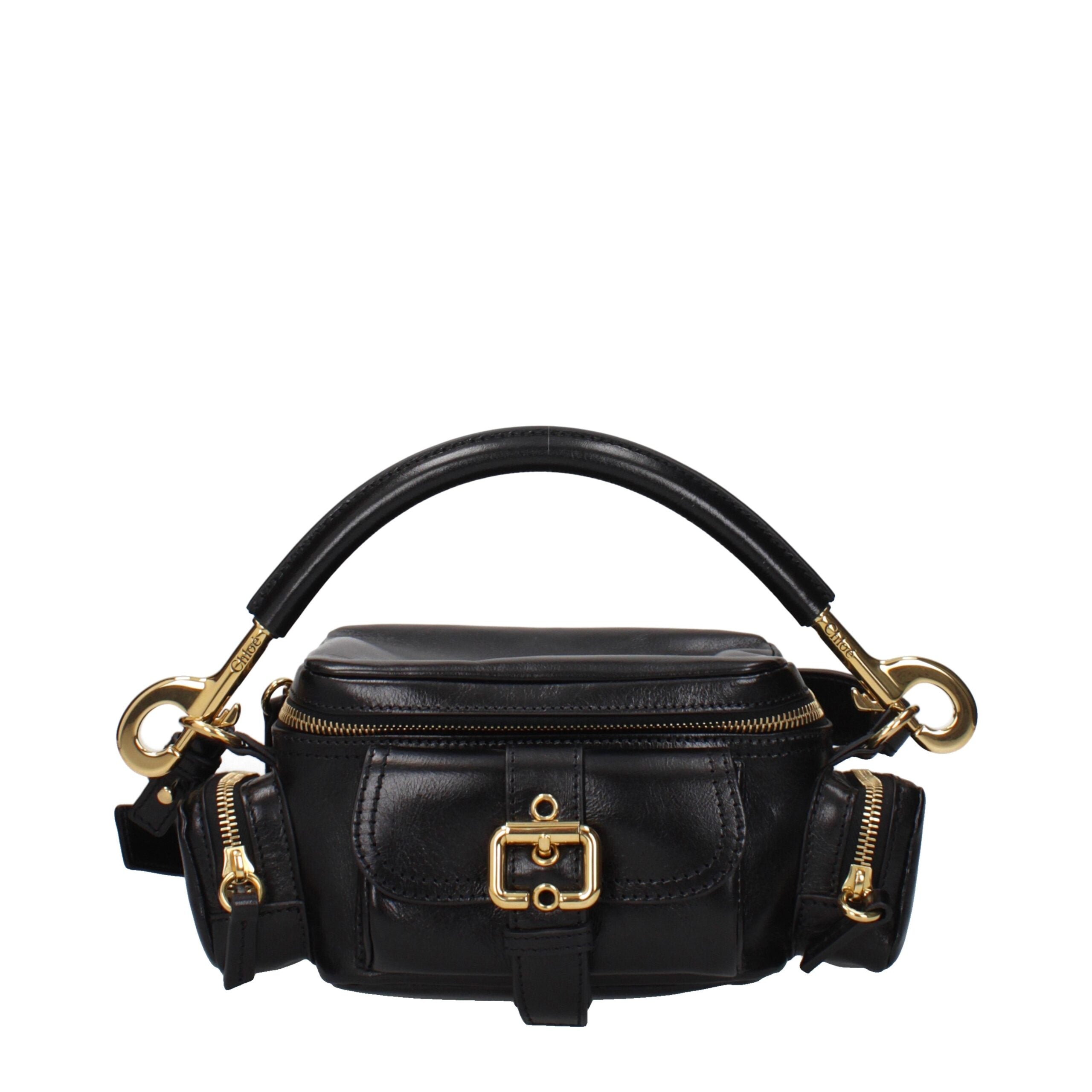 Chloé Schwarze Lederhandtaschen