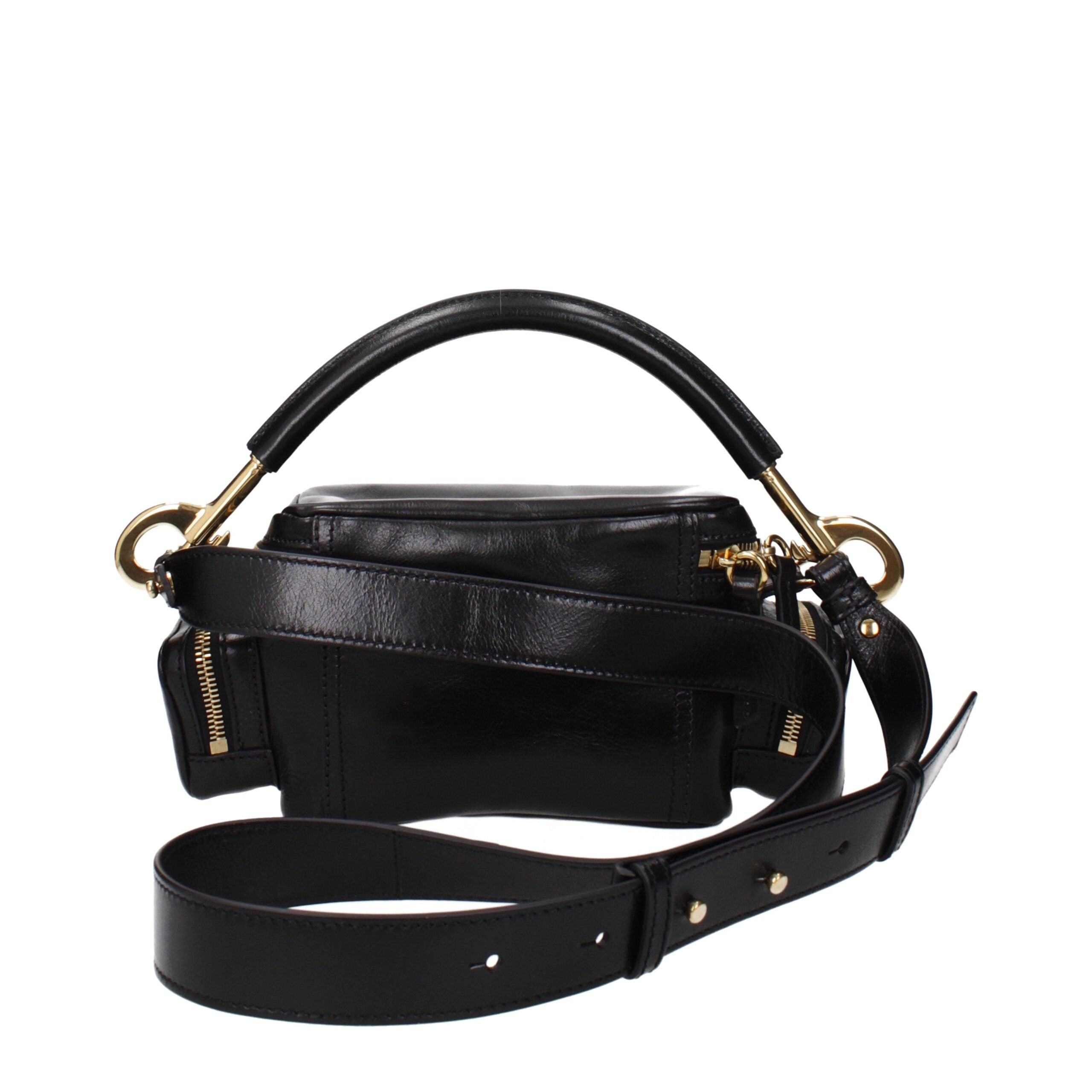 Chloé Schwarze Lederhandtaschen
