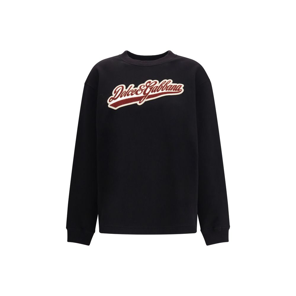 Dolce & Gabbana Baumwoll-Sweatshirt mit Aufnäher