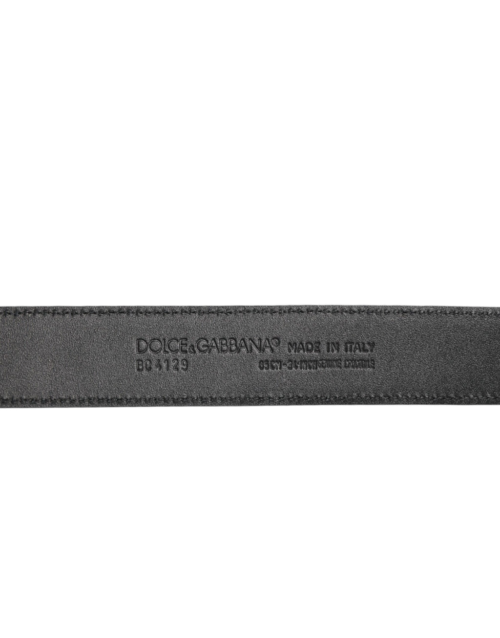Dolce & Gabbana Schwarzer Exotenleder-Gürtel mit Metall-Logo-Schnalle