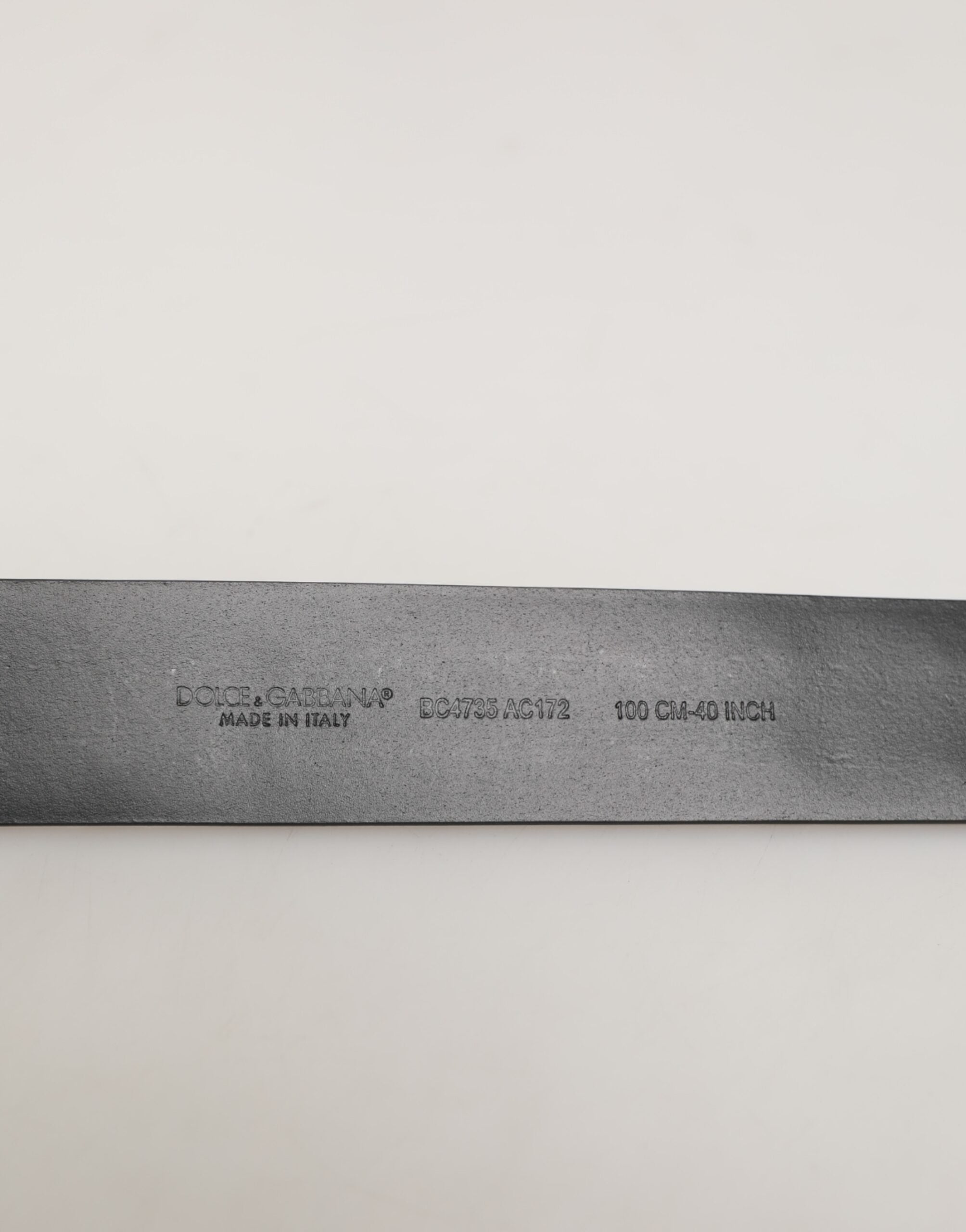 Dolce & Gabbana Schwarzer Kalbsleder Nietengürtel mit Silberschnalle