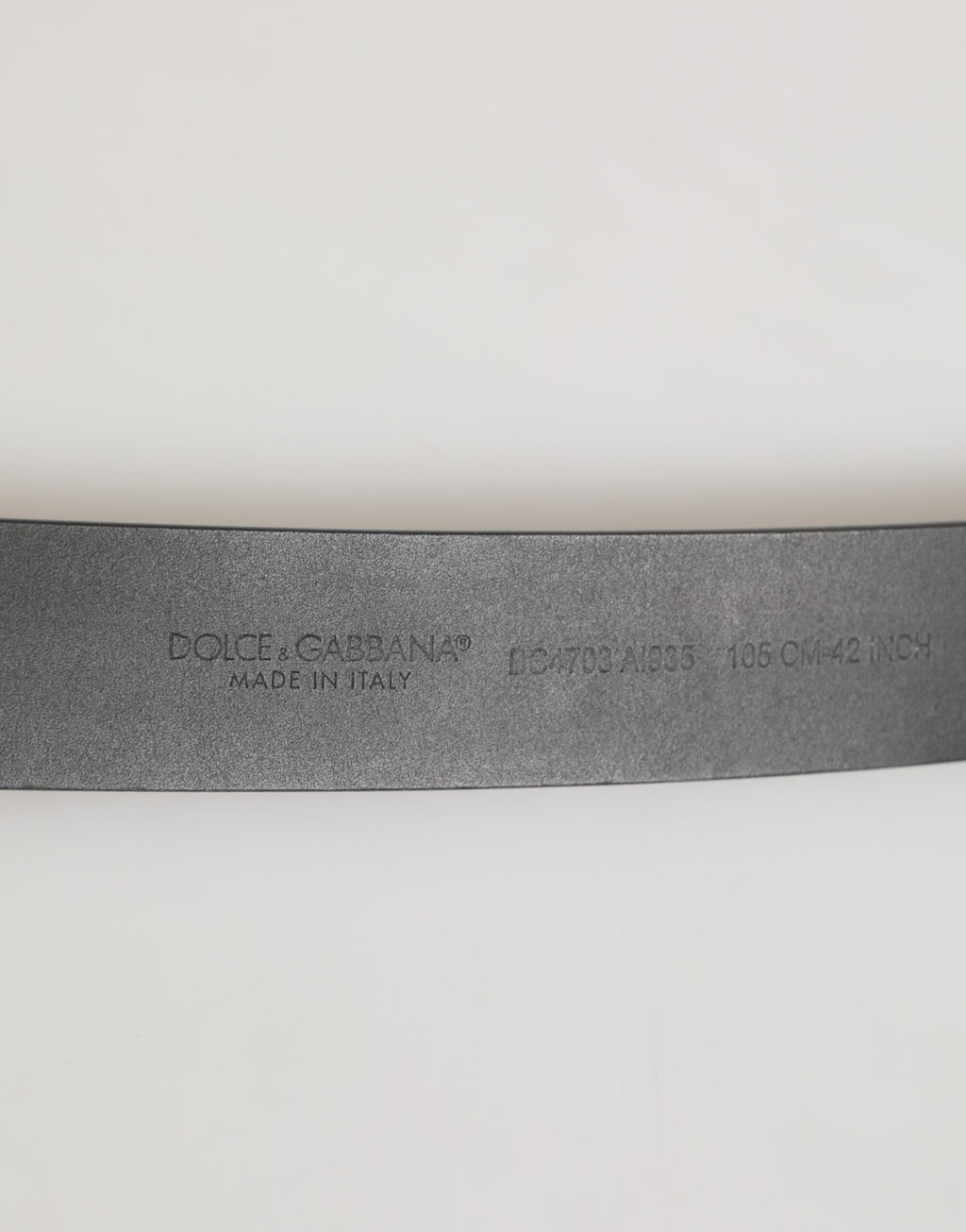 Dolce & Gabbana Schwarzer Leder-Klassiker mit Metallschnalle Herrengürtel