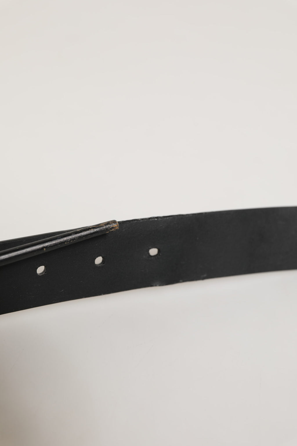 Dolce & Gabbana Schwarzer Leder-Klassiker mit Metallschnalle Herrengürtel