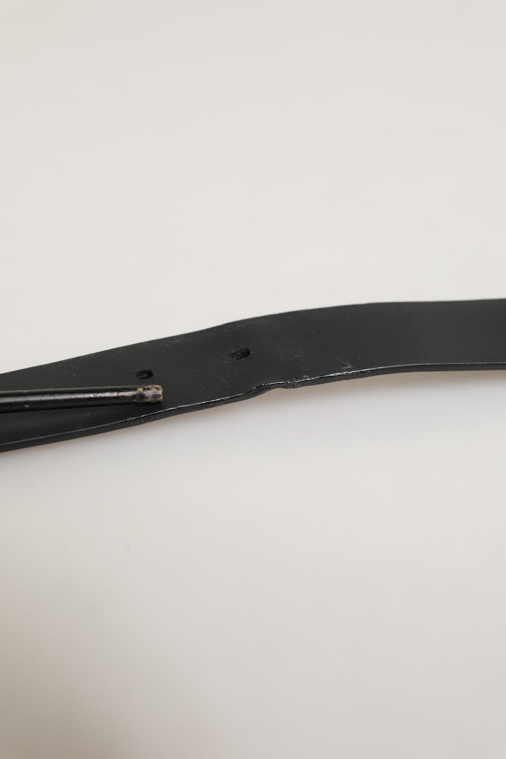 Dolce & Gabbana Schwarzer Leder-Klassiker mit Metallschnalle Herrengürtel