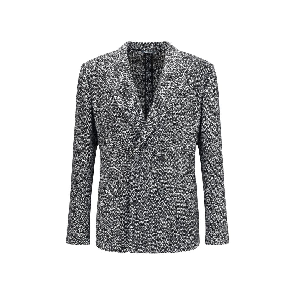 Dolce & Gabbana Portofino Zweireiher-Jacke mit Chevron-Muster