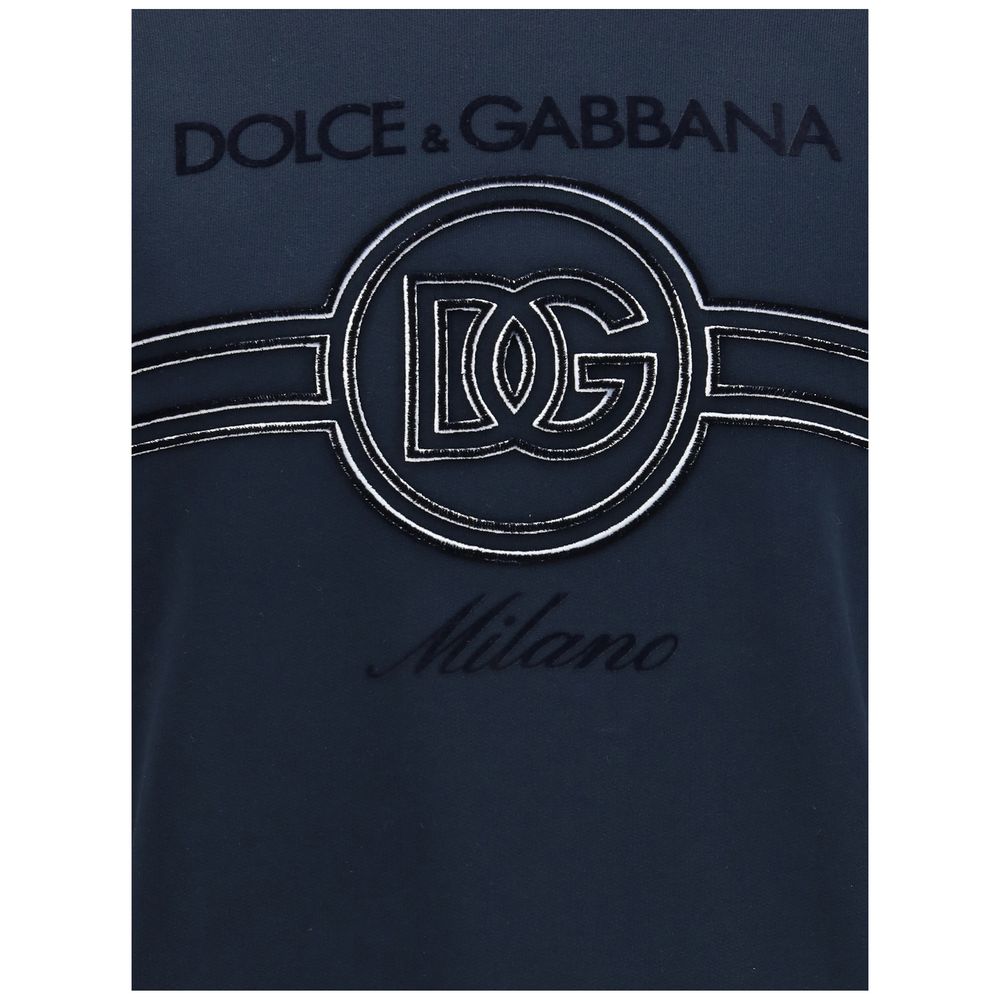 Dolce & Gabbana Jersey Sweatshirt mit Stickerei