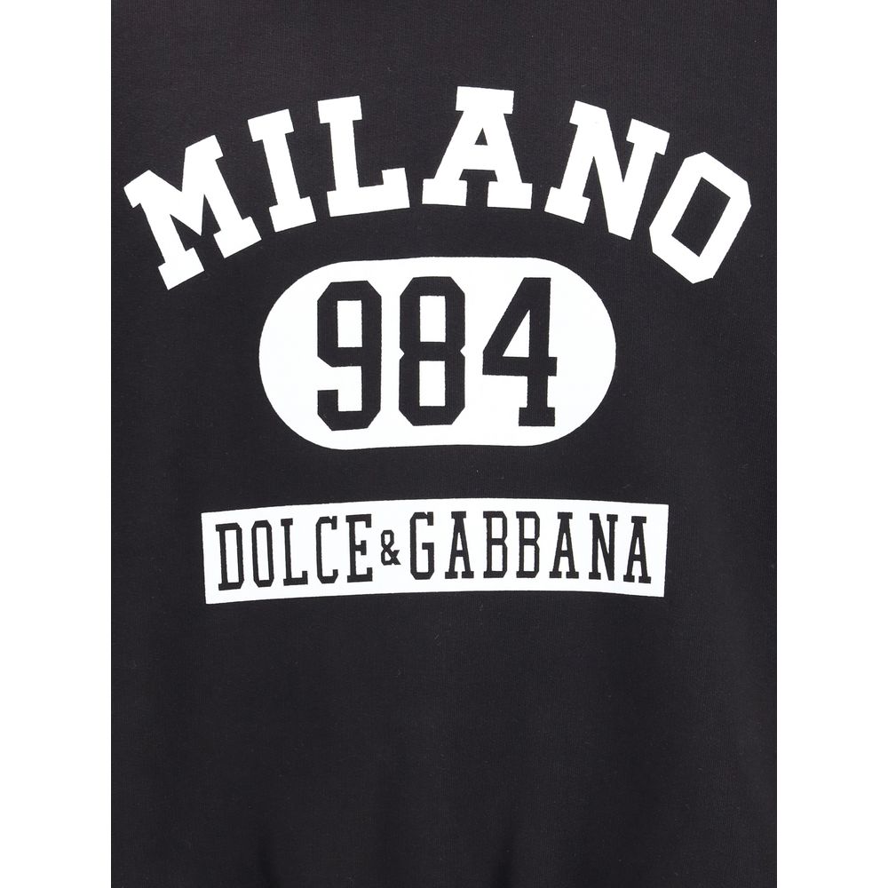 Dolce & Gabbana Baumwoll-Kapuzenpullover mit Druck