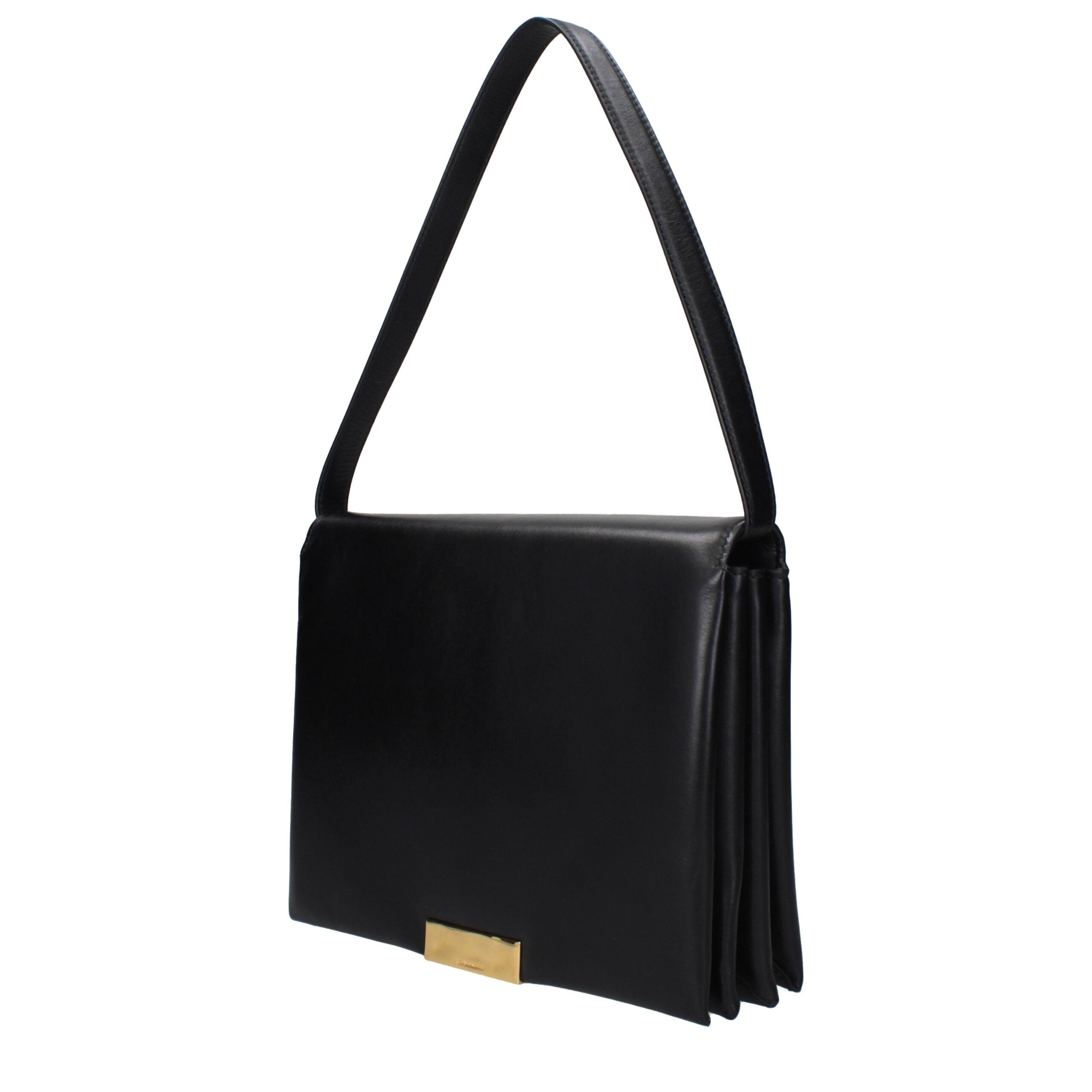 Jil Sander Schwarze Ledertasche