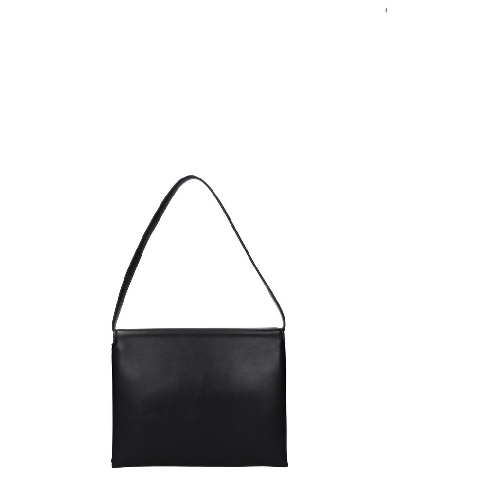 Jil Sander Schwarze Ledertasche