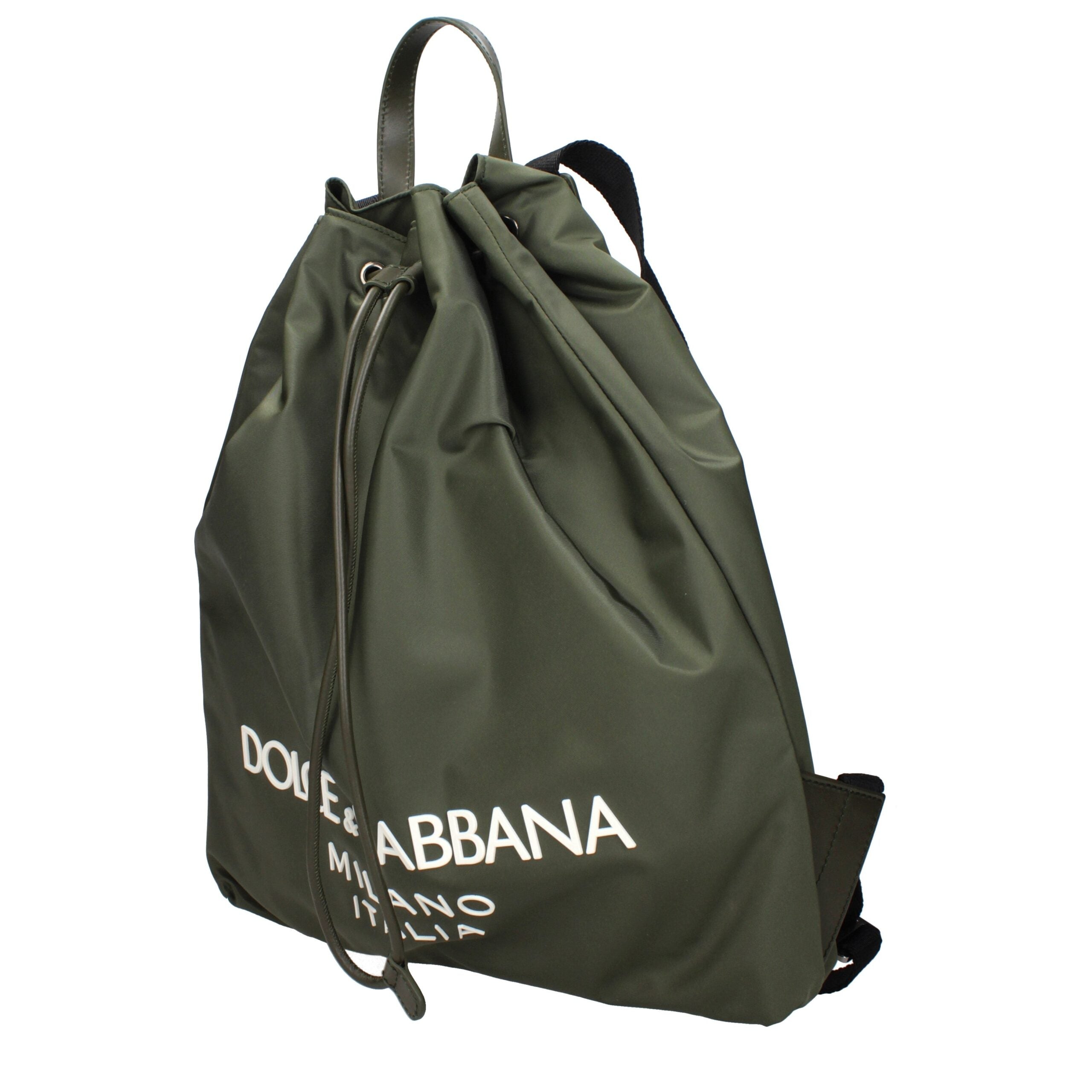 Dolce & Gabbana Grüne Nylon-Rucksäcke