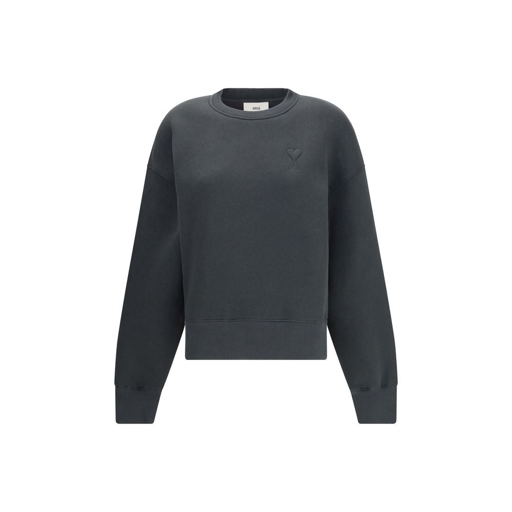 Ami Paris Graues Baumwoll-Sweatshirt