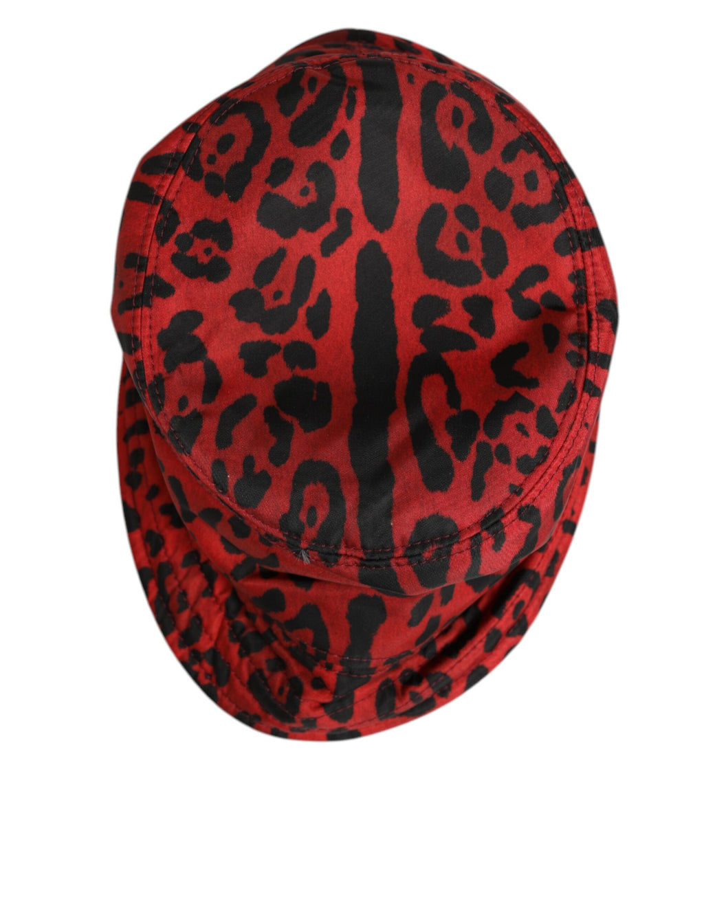Dolce & Gabbana Rood Zwart Nylon Luipaardprint Bucket Herenpet