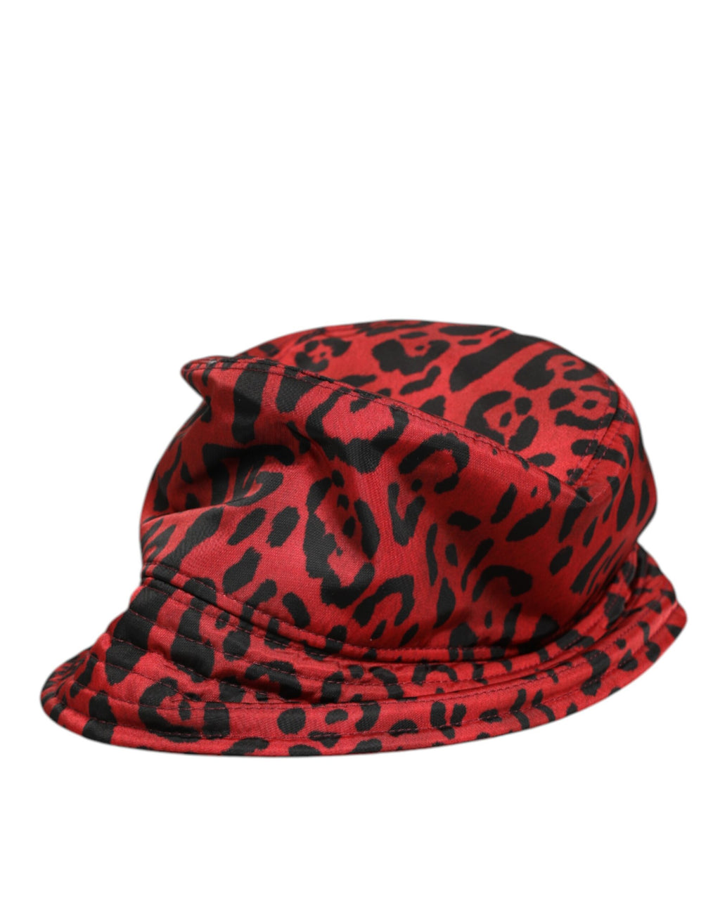 Dolce & Gabbana Rood Zwart Nylon Luipaardprint Bucket Herenpet