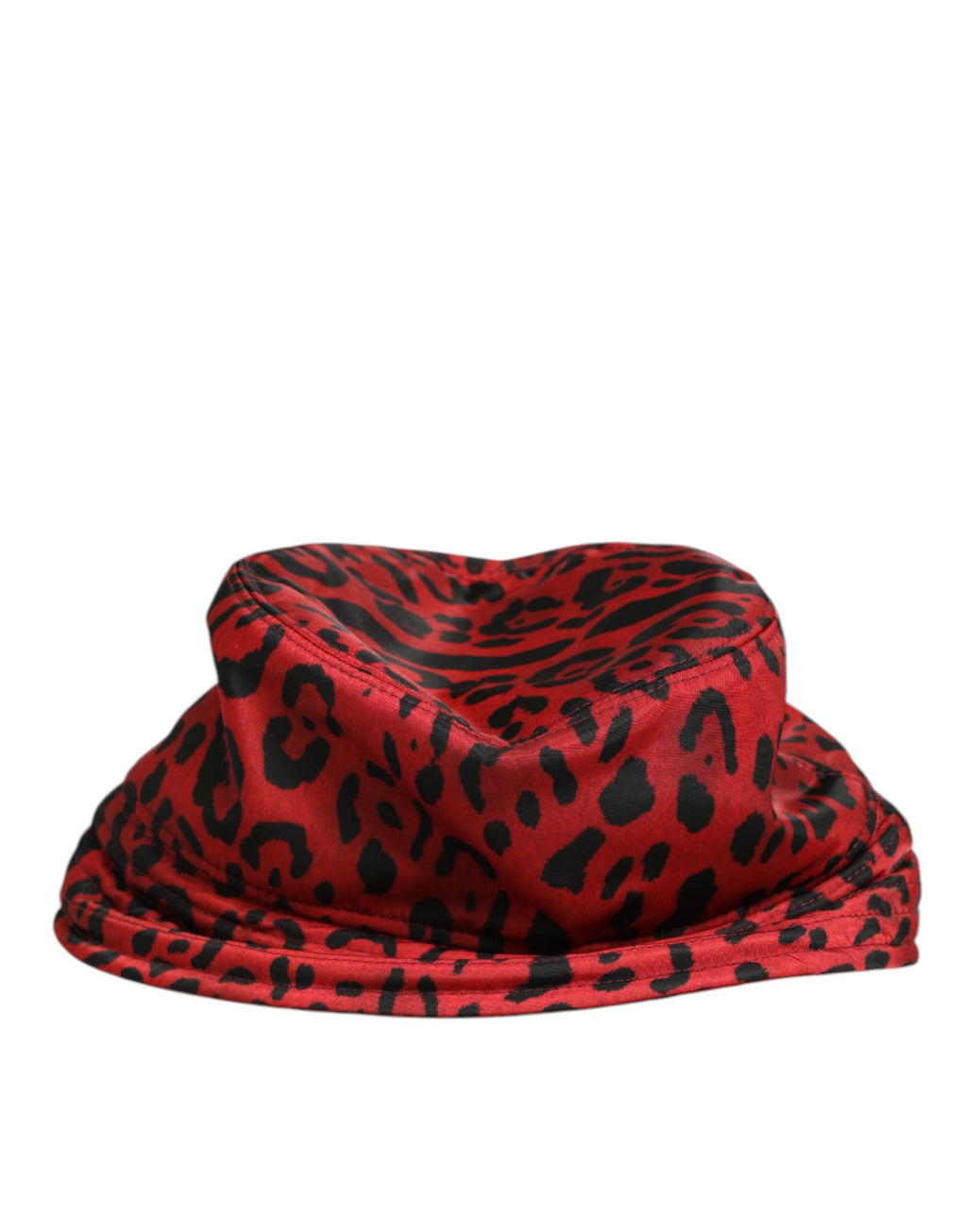 Dolce & Gabbana Rood Zwart Nylon Luipaardprint Bucket Herenpet