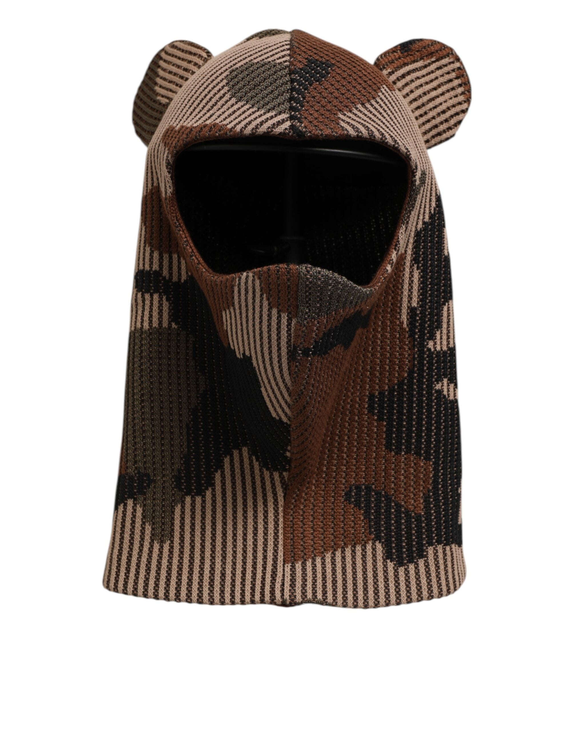 Dolce & Gabbana Multicolor Camouflage Balaclava Maske Männer Kappe Einheitsgröße Hut