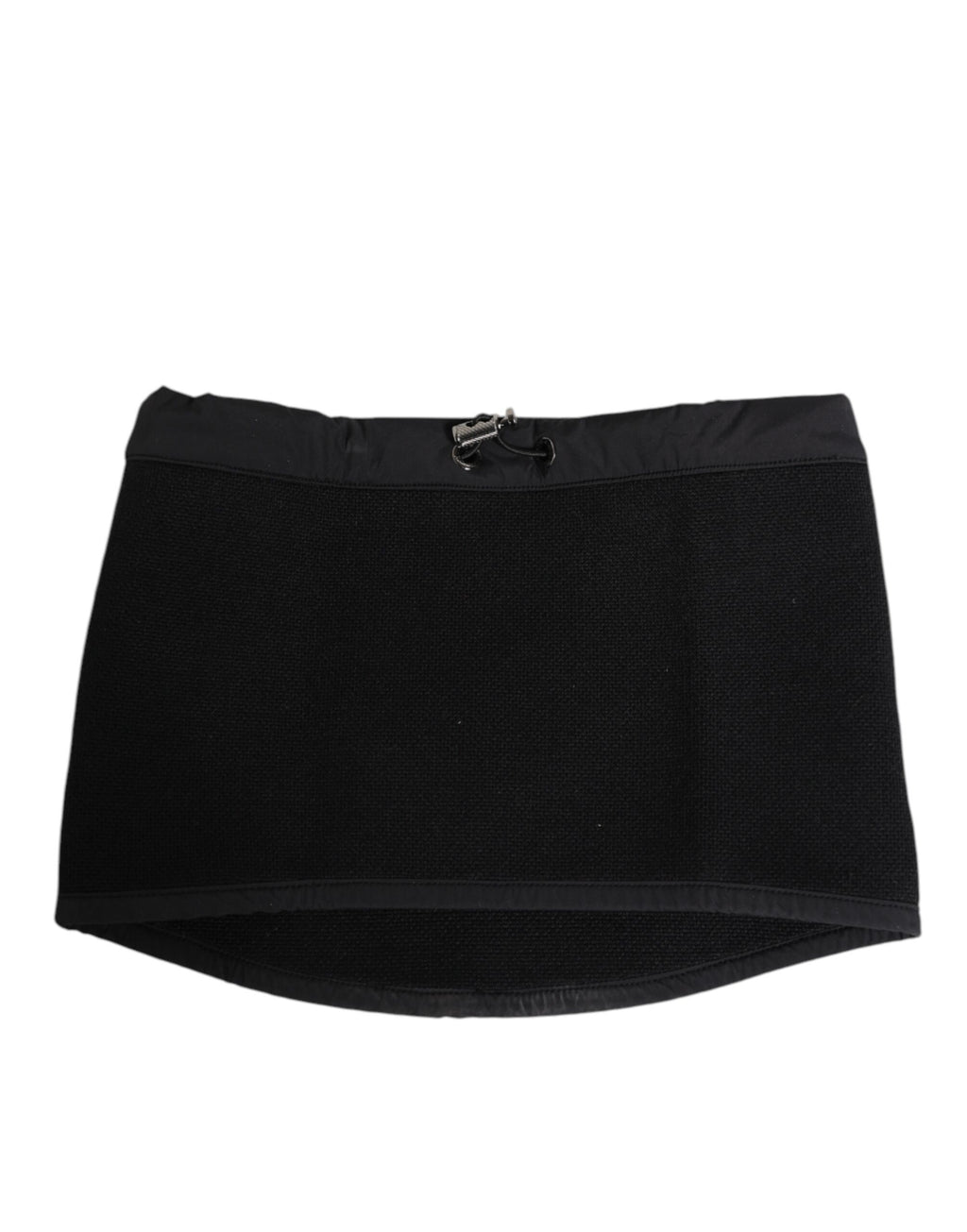 Dolce & Gabbana Schwarze Spitze Stola gestrickt DG Logo Männer Einheitsgröße Schal