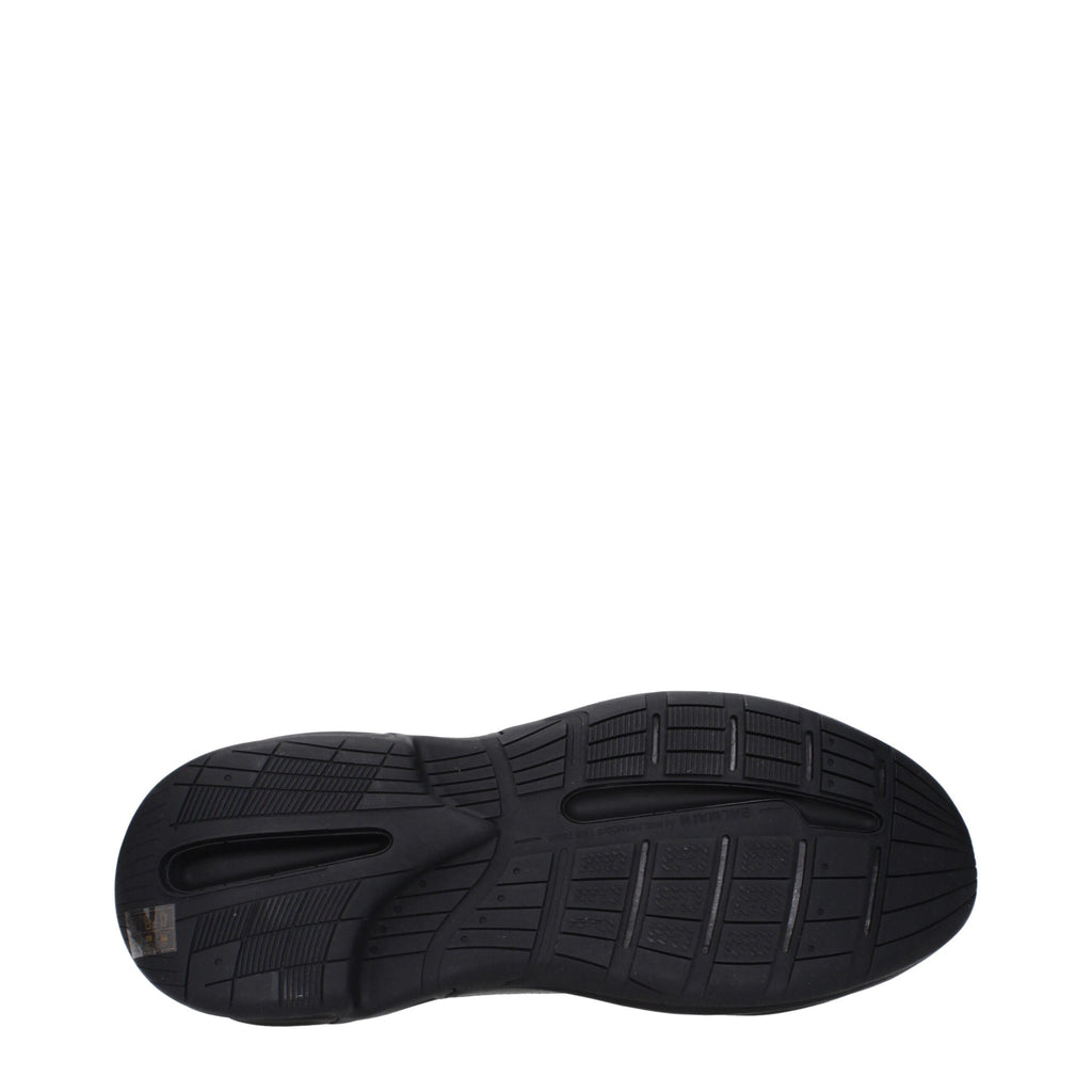 Balmain Schwarzes Leder Sportliche Turnschuhe