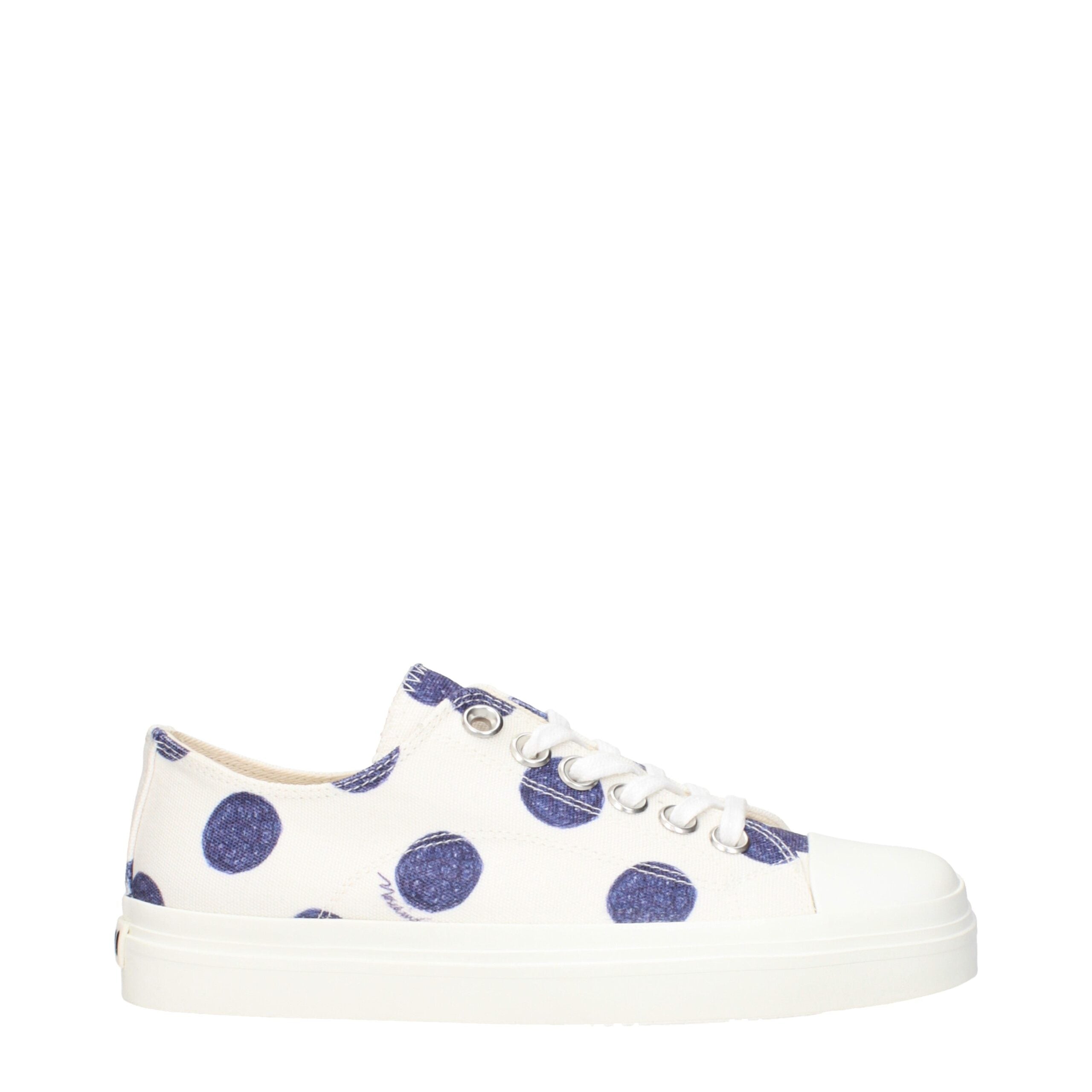 Moschino Weiße Stoff-Low Tops
