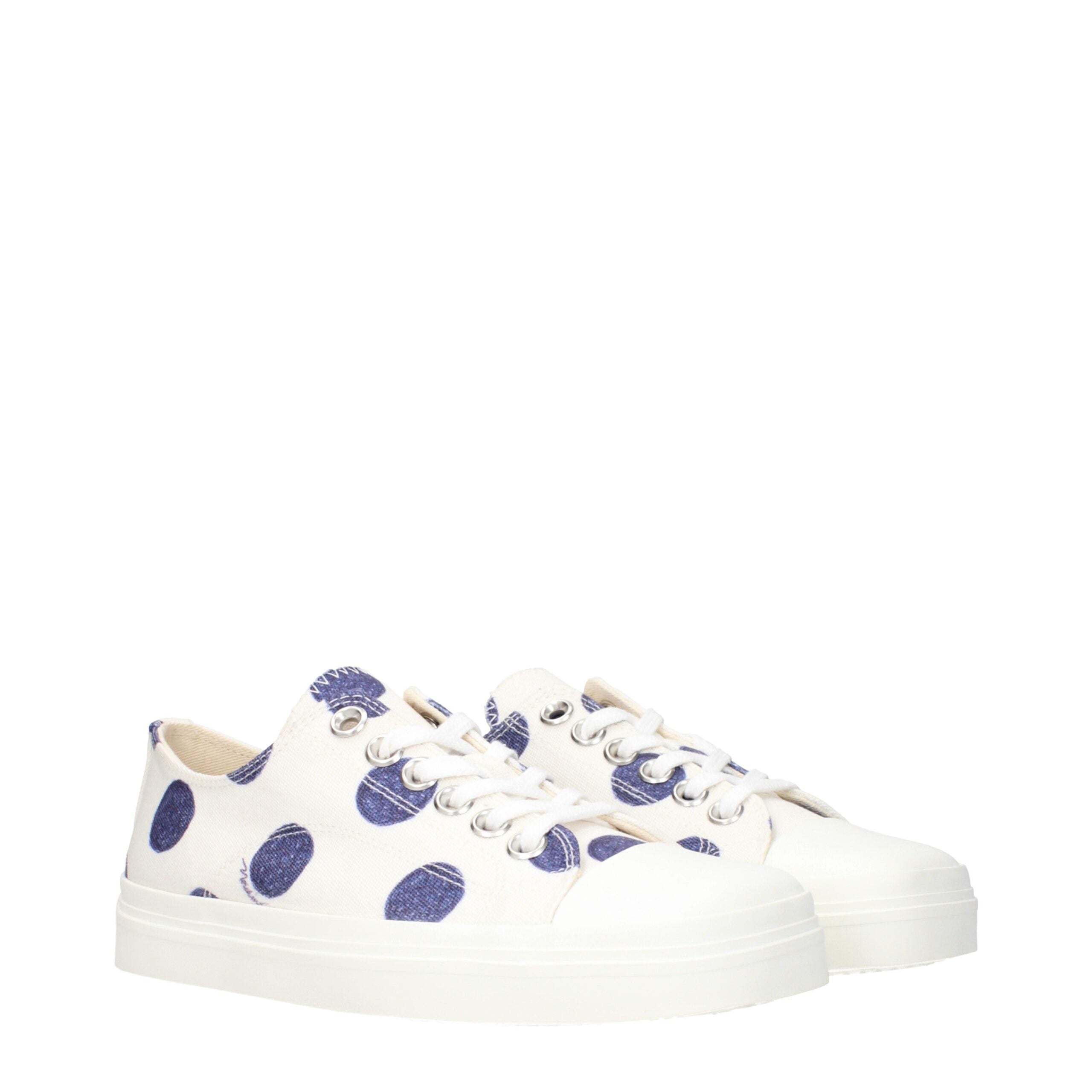 Moschino Weiße Stoff-Low Tops