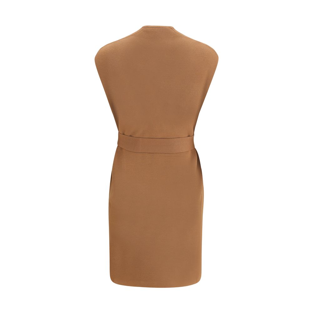 Max Mara Brauner Viskose-Mantel