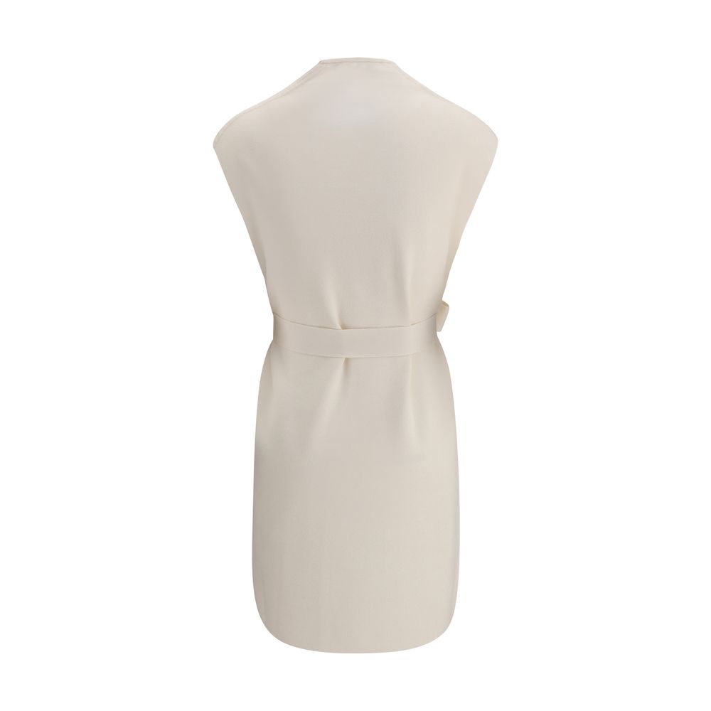 Max Mara Mantel aus Viskose in Creme