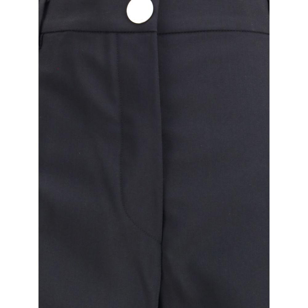 Max Mara Schwarze Freizeit-Hose aus Wolle