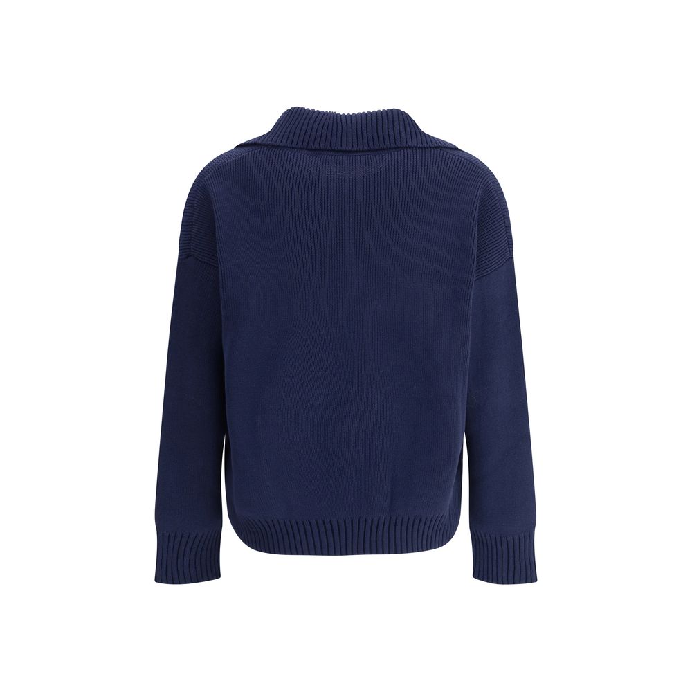 Max Mara Baumwoll-Sweatshirt in Blau