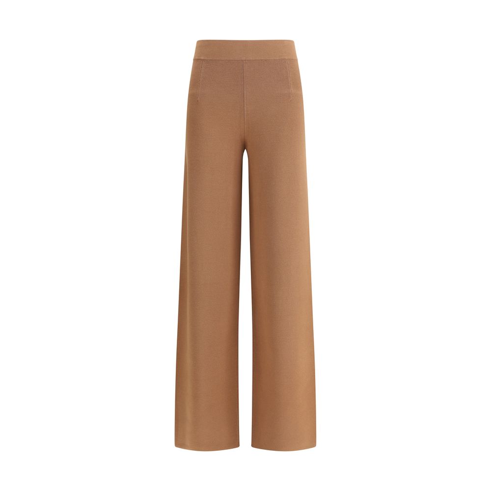 Max Mara Braune Viskose-Hose im Casual-Look
