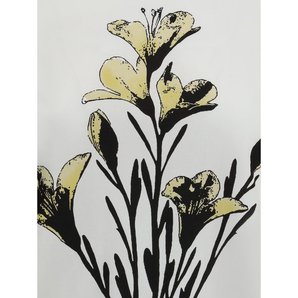 Max Mara Weißes Baumwoll-T-Shirt