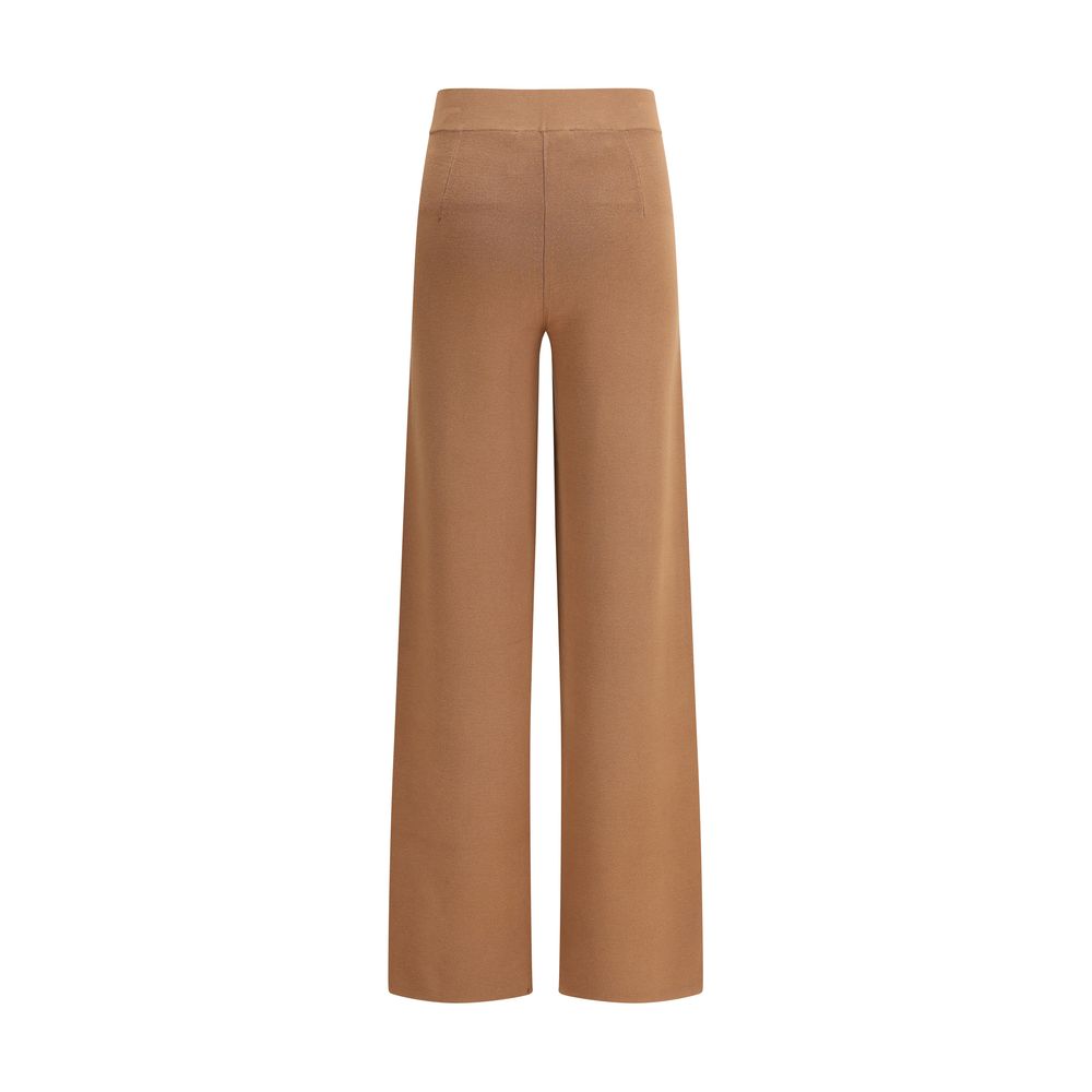 Max Mara Braune Viskose-Hose im Casual-Look